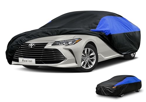 Image of GUNHYI Car Cover Custom Fit Avalon Waterproof All Weather, Lightweight Full Exterior Cover for Automobiles Outdoor Sun UV Rain Dust Snow Wind Protection.