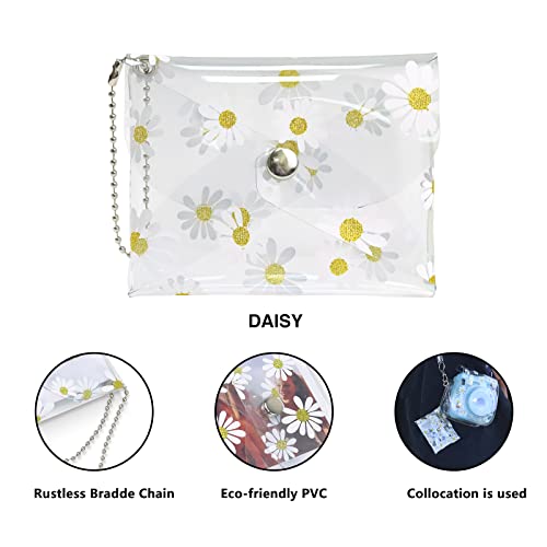 Wogozan Case For Fujifilm Mini 12/11 / 9/8 Instant Camera Protective Bag With Transparent Shoulder Strap (Real Flower - Pink) #TOP3