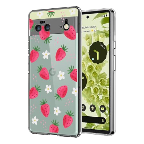 Coque Google Pixel 6 transparente silicone TPU souple antichoc motif kawaii
