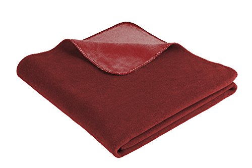 695208 Coperta Singolo 200x150x1 cm cotone rosso