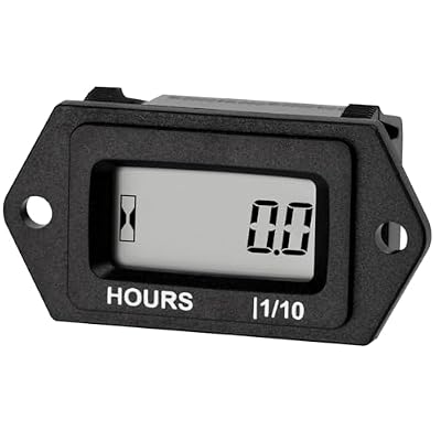 Runleader Digital Hours Counter,AC/DC 5V to 277V for Garden Tractor Generator Scooter Club Car Forklift Leaf Trimmer etc.