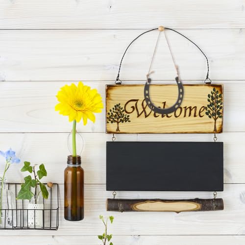 Fer à cheval déco murale en fonte lot de 3 gris rustique Uonlytech