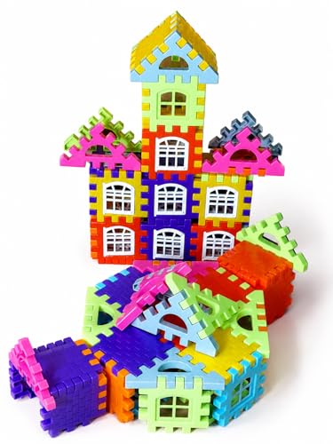 Enterprice House Building Blocks Toy Set for 3-8 Years Old Kids Boys & Girls,Multicolor,55 Piece — photo 7
