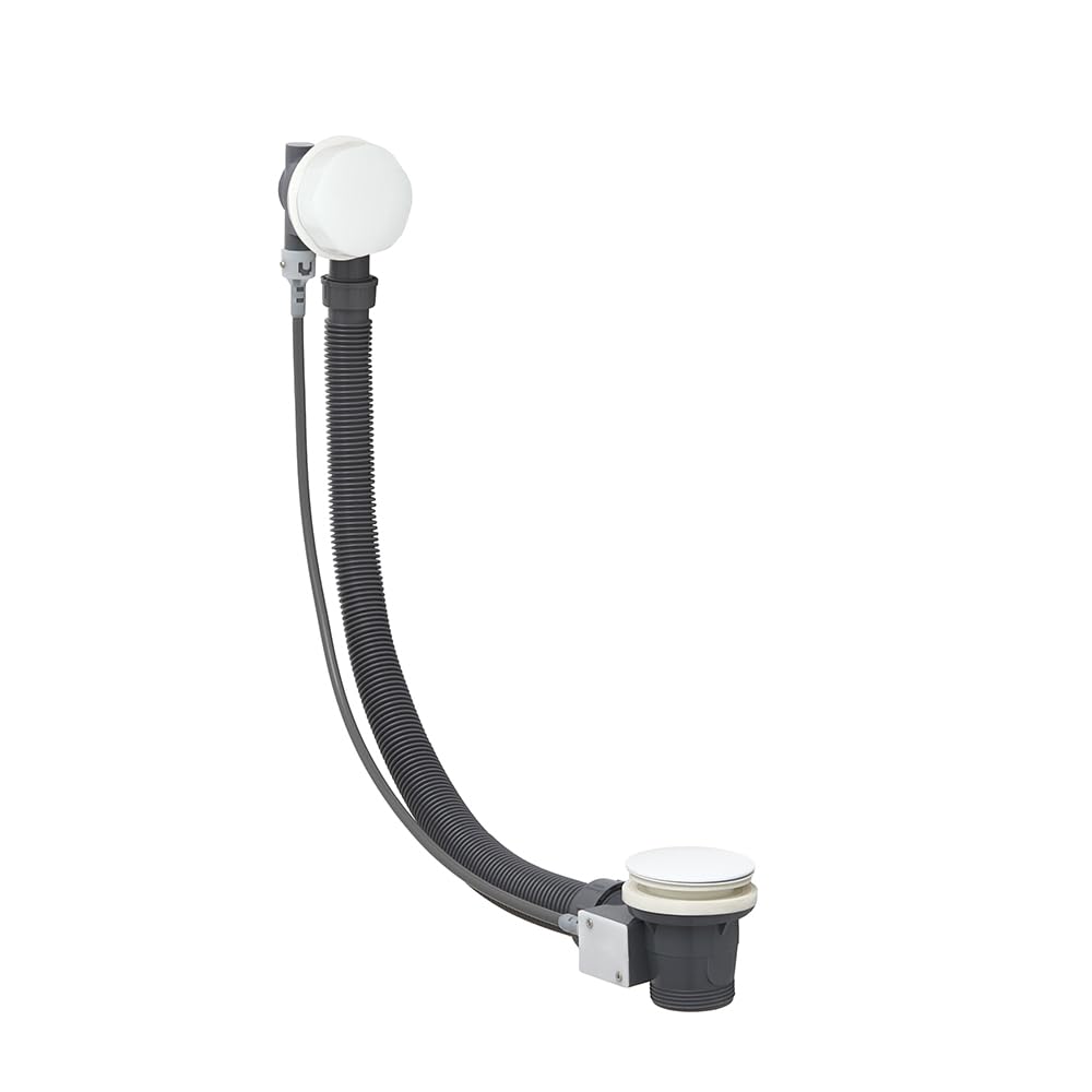Milano Select Bath Pop Up Waste Overflow - White — image 1