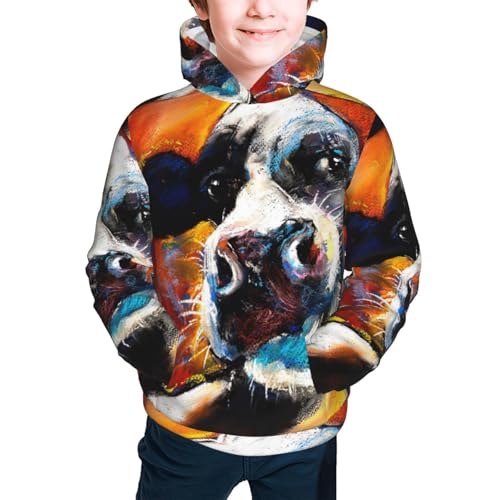 Cows Cattles Kid Hoodies Boys Sweatshirts Girls Pullover with Pocket3