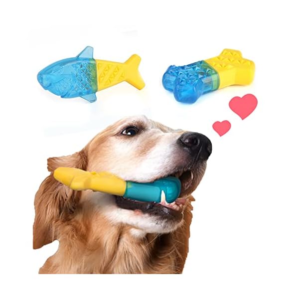Gincai-Dog-Chew-Toys-Pack-of-2-Dog-Cooling-Toys-Freezable-Teething-Toys-Exclusive-Toys-for-Dogs-in-Summer-Keep-Dogs-from-The-Heat-Give-Dogs-a-Cool-Summer Gincai Dog Chew Toys Pack - Keep Your Dog Cool in Summer!