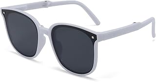 Gafas de sol para niñas, de moda, para niños grandes, plegables, anti-UV, para niños