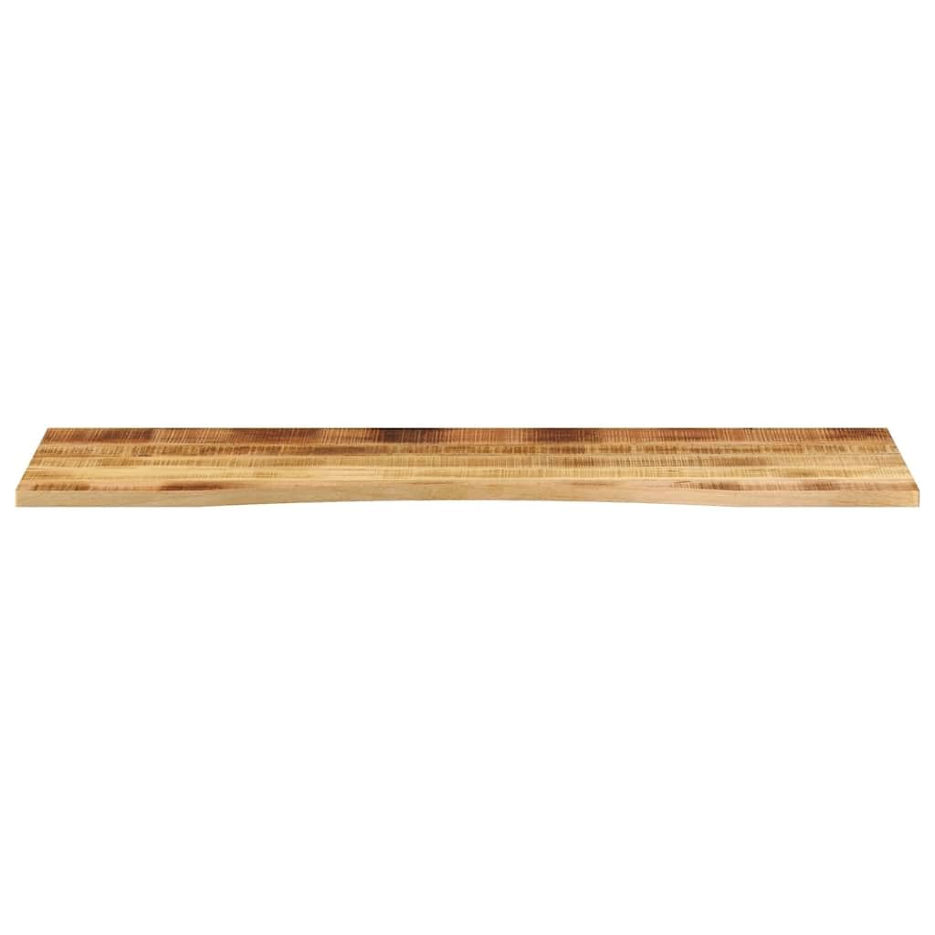 Tischplatte 160x50x2,5 cm Massiv Mangoholz Arbeitsplatte für Büro Schreibtisch Küchentisch Esstisch Modernes rustikales Design für Wohnzimmer Küche Home Office Balkon