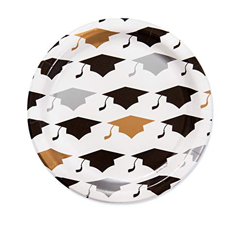 American Greetings Graduation Party Supplies Paper Dessert Plates (36-Count)