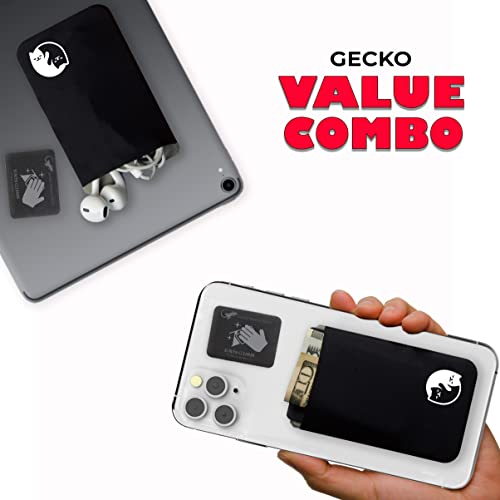 Phone-Wallet-Adhesive-Card-Holder-Cell-Phone-Pouch-Stick-on-Lycra-Pocket-by-Gecko-Carry-Credit-Cards-and-Cash-YY-Cat-Double