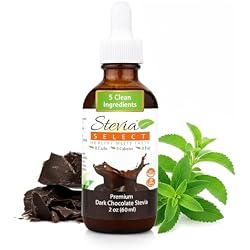 Stevia Select Dark Chocolate Pure Flavored Liquid Stevia – Zero Calorie Coffee, Tea, Drink & Baking Sweetener, All-Natural, No Erythritol, Keto-Friendly Sugar Alternative, 300 Servings – 2 Oz (1 Pack)