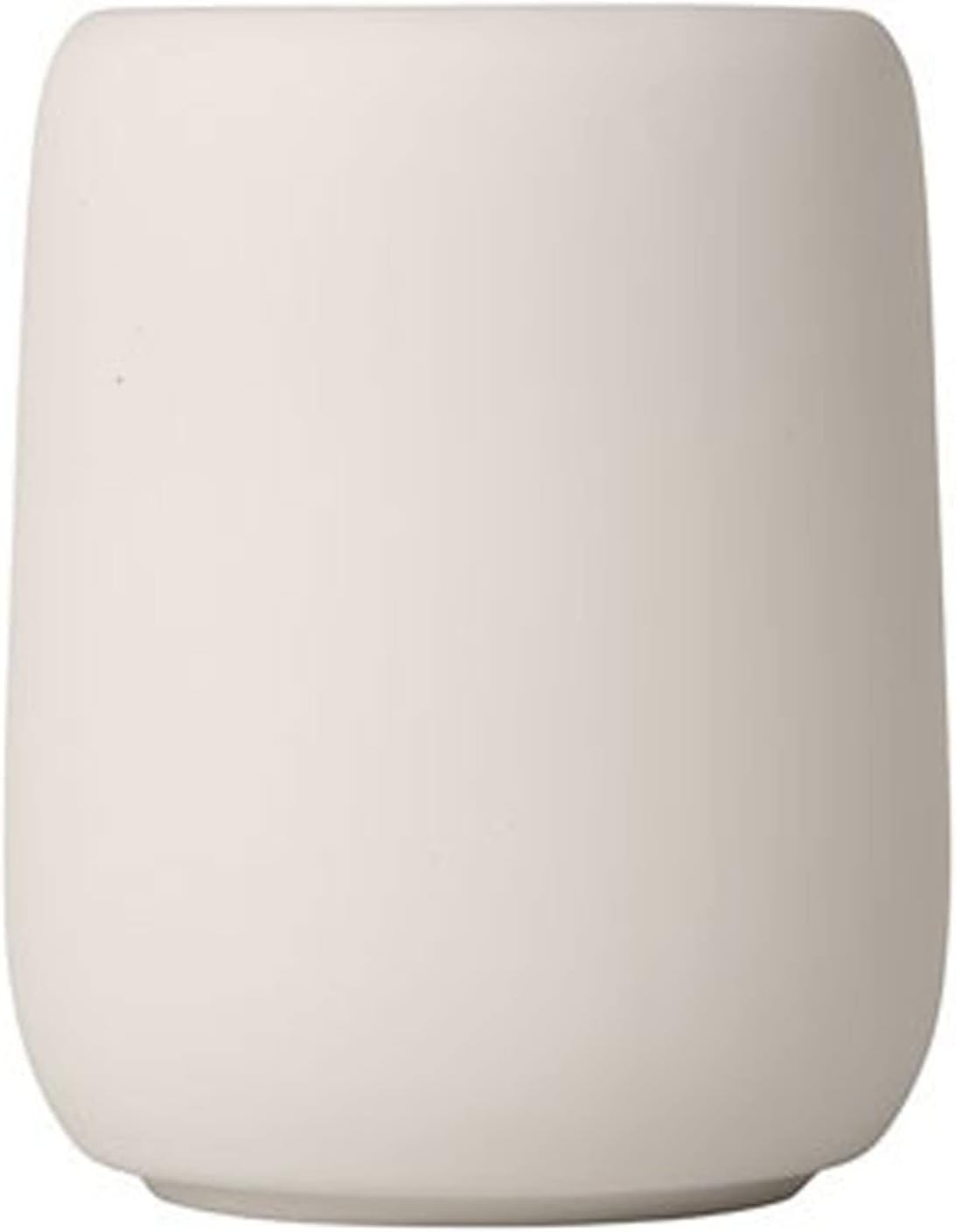 blomus - Moonbeam 69057 Ceramic Toothbrush Holder with Space for Toothbrush and Toothpaste, Soft Touch, Exclusive Bathroom Accessory (H x W x D): 11 x 8.5 x 8.5 cm, Moonbeam