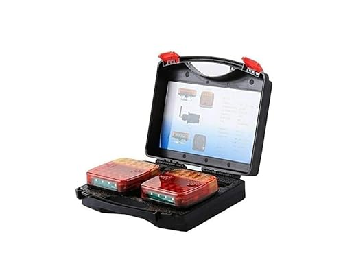 Générique 2 x Feux Arrière Base Aimanté Sans Fil Universel E11 Homologué 5 Fonctions Fixation Magnétique Wireless Pour Auto Voiture Camion Tracteur Remorque Caravane