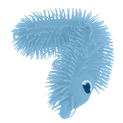 Juguete inquieto de Gusano Luminoso, Alivio de la ansiedad y el estrés, Juguete Luminoso de Oruga antiestrés, Oruga de Goma termoplástica de 20 Pulgadas para Adultos, Adolescentes y niños, Color Alea