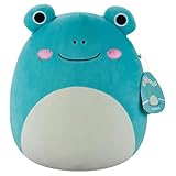 Jazwares Squishmallows Robert the Aqua Frog 12' Soft Plush Toy with Light Green Tummy - Official Plush Toy for Kids and Collectors