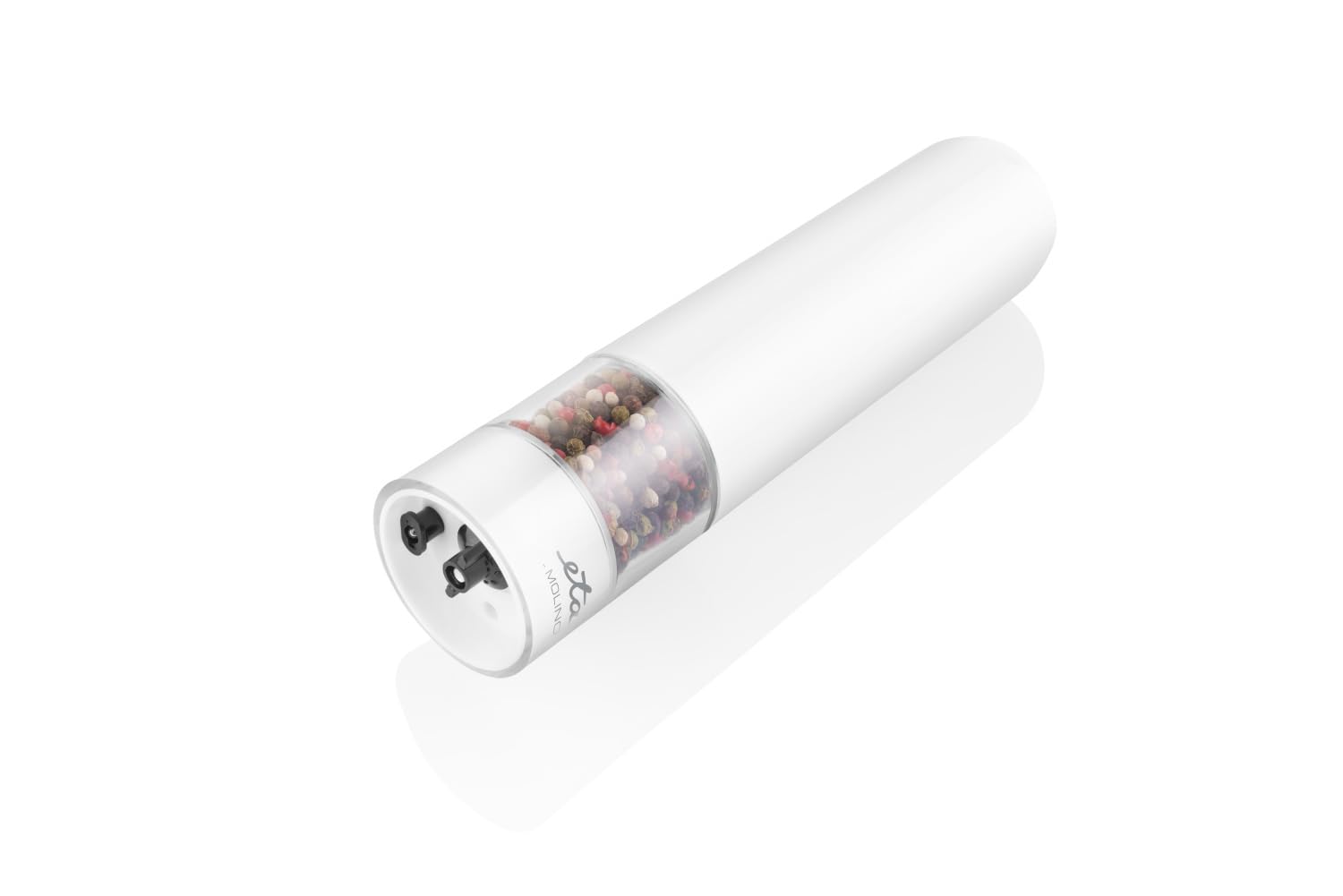 ETA Sale e Pepe Mill Set I Molino I Elettrico I Lavorazione Plastica di Alta Qualità I Contenitore Trasparente I Illuminazione dell'Area Sotto Il Mulino