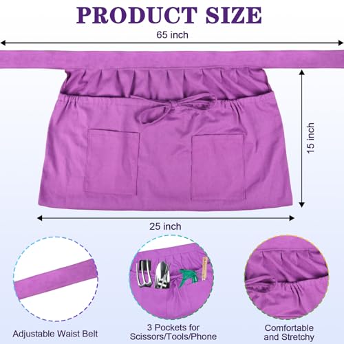 Luqvzxv Harvest Apron For Garden Vegetables Adjustable Gardening Apron For Women & Men Harvesting Apron With 3 Pockets For Weeding Home Cleaning Gathering Eggs Vegetables Fruits thumb #2