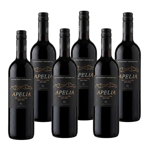 Apelia Black Label 6x 0,75l | Lieblicher Rotwein | Imiglykos | 11,5% Vol. | Kourtaki | + 1 x 20ml Olivenöl"ElaioGi" aus Griechenland