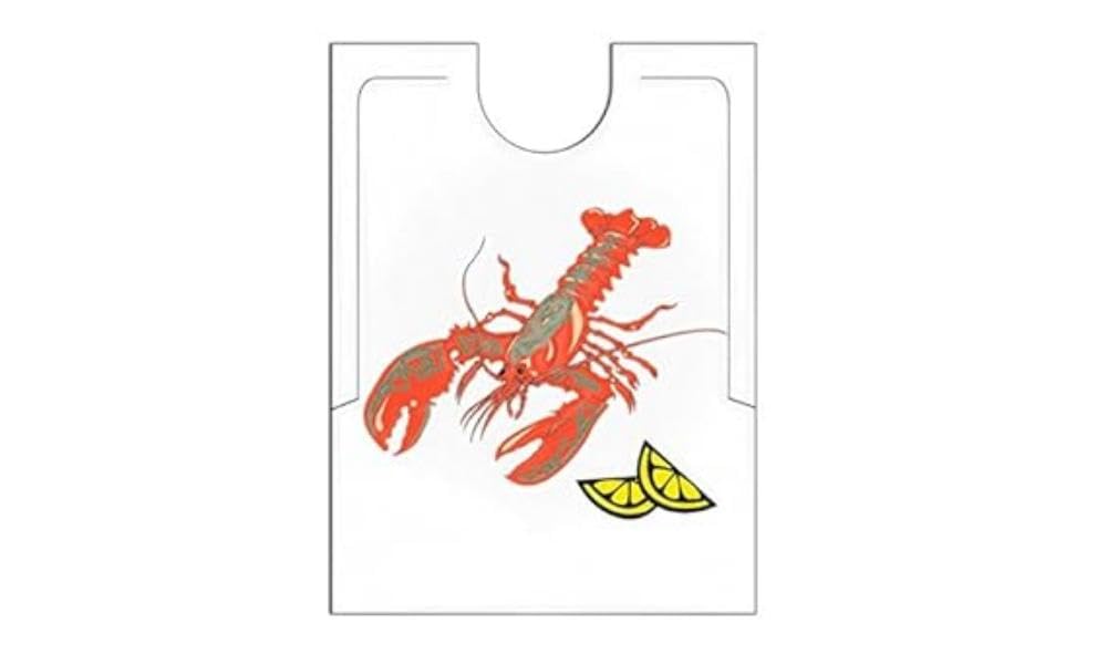Hummerlätzchen - Erwachsene 38,3X48 Cm Weiss Pe-Hd - 500 Un.