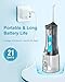 Operan Water Flossers for Teeth Cleaning Upgraded 300ml Cordless Water Flosser Portable Rechargeable Oral Irrigator with 4 Modes 4 Jet Tips IPX7 Waterproof Water Floss for Home Travel (Jet Black)