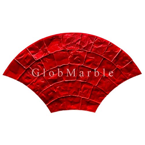 Cobblestone Fan Concrete Stamps. GlobMarble Cobblestone Texture Imprint Stamp Mats SM 8000/1
