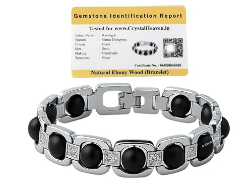 Image of Crystal Heaven Certified Karungali Bracelet, 8mm Original Lab Certified