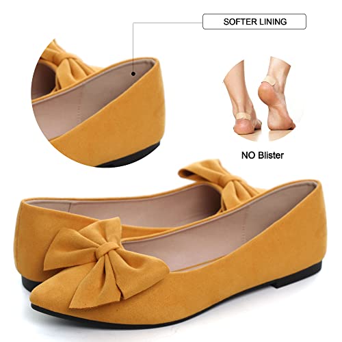 Image of Dear Time Women's Ballet Flats Dress Ballet Shoes Slip on for Office Work Comfortable Shoes