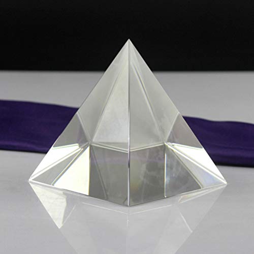 TEHAUX 1Pc Experiência Clara Pirâmide De Pesquisa De Luz Prisma De Ensino Óptico Mm Quatro Lados Do