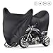 Produktbild Motorradabdeckung, Senders Motorradgarage Winterfest Wasserdicht 190T Motorrad Abdeckplane Outdoor mit Schlosslöcher Staubdicht Abdeckplane für Harley-Davidson, Honda, Suzuki (245 * 105 * 125 cm)