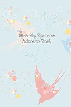 Paperback Blue Sky Sparrow Address Book [Large Print] Book