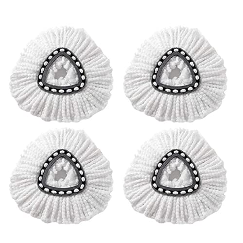 Feicuan Cabezal de Recambio de fregona de Microfibra Compatible para Vileda EasyWring Clean Turbo 360 Girar Piso Fregona Limpia Cabeza de Recarga Paquete de 4 Cover