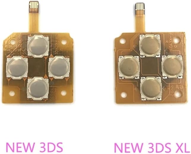 for New 3DS Direction Cross Button Left Keyboard with Flex Cable for Nintendo New 3DS / New 3DS XL LL D-Pad Button Board (New 3DS XL)