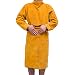 Massage-AED Chaqueta de Cuero para soldar, Ropa Larga para soldar, Anti-Quemaduras/Resistente al Fuego, Delantal para soldar con Mangas para Soldadura TIG