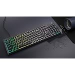 Corsair K55 CORE RGB Membrane Wired Gaming Keyboard – QWERTY US Layout – Quiet, Responsive Switches – Spill Resistance – Ten-Zone RGB – Media Keys – iCUE Compatible – PC, Mac – Black - Image 3