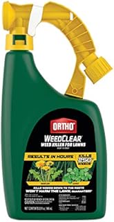Ortho WeedClear Weed Killer for Lawns Ready-To-Spray: Treats up to 16,000 sq. ft., Won't Harm Grass (When Used as Directed), Kills Dandelion & Clover, 32 oz.