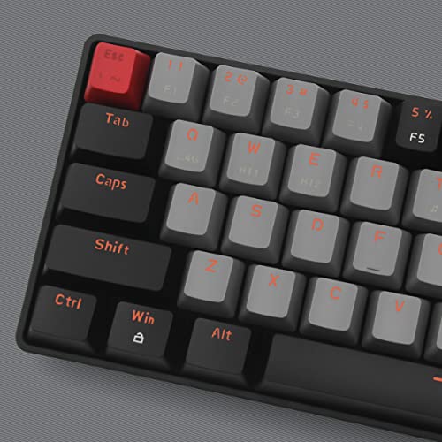 Image of Qisan Mechanical Gaming Keyboard, Dual Mode 2.4G /BT Wireless, 60% Layout, US Layout, Blue Switch, 68 Keys, Computer Keyboard, Gaming Pc, Wireless Gaming Keyboard