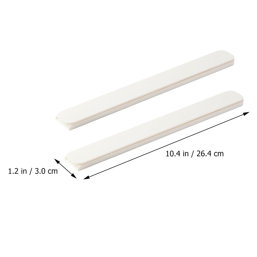 OSALADI Guías Para Cajones Autoadhesivas 10.39X1.18X2.36 Pulgadas Rieles Blancos Para Muebles Armarios Gabinetes Instalación Fácil 12 Unidades Con 24 Pegatinas