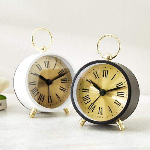 Image of Home Centre Casablanca Gloss Glass Roman Table Clock - 8x4x11.5cm