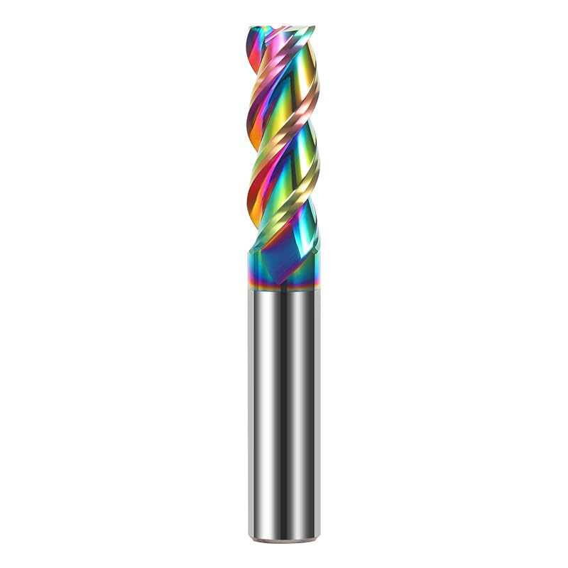 6mm Wolframkarbid-Schaftfräser, 3 Schneiden, scharfe Ecke, DLC-beschichtet, CNC-Fräswerkzeug für Aluminium, Schruppen & Schlichten(6 * 18 * 6D*50L)