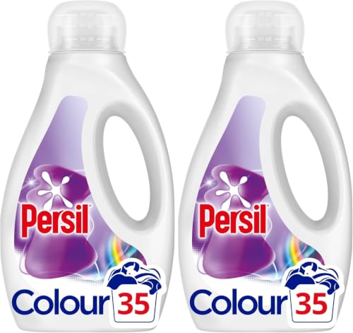 Image of Persil Colour Laundry Washing Liquid Detergent keeps colours bright outstanding stain removal in quick & cold washes 35 washes (945 ml) (Pack of 2)