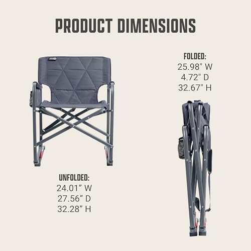 Coleman Pro Rocker Chair, Easy & Fast Folding, 250lb Capacity, Mussel - image 6