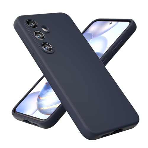 Coque Samsung S24 FE antichoc silicone bleu nuit 6.7