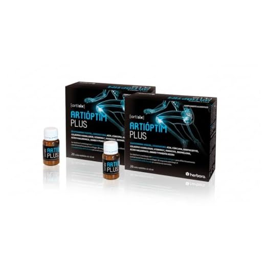 PACK X2 | Artioptim Plus 20 viales | Complemento Alimenticio Articular, con Glucosamina, Condroitina, MSM, Cúrcuma, Colágeno y Ácido Hialurónico |