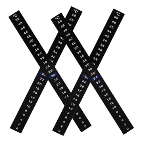 HOMOBABE 4 StüCk Klebethermometerstreifen FüR FermentationsgläSer Temperaturanzeige Aufkleber FüR Heimbrauen Sauerteig Und Backen Zur GäRtemperaturkontrolle