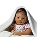 The Ashton-Drake Galleries Interactive African American Black Baby Doll, Lifelike & Touch Activated Cooing, Sweet Butterfly Kisses, 19 inches, Pink
