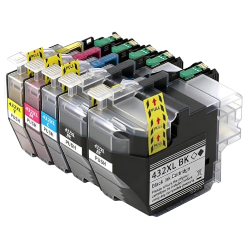 Cartouche LC432 compatible Brother MFC-J6540DW résolvant le manque d'encre noir
