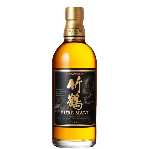 Amazon.co.jp: ニッカ 竹鶴 ピュアモルト 43度 500ml(ブラックラベル