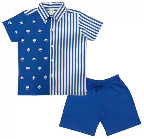 Image of Clothe Funn Boys Printed Cotton Half Sleeves T-Shirt & Shorts Set