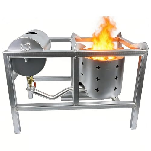 Waste Oil Burner Stove Heating Furnace Cooking Burning Tool for Garage Workshops (D)
