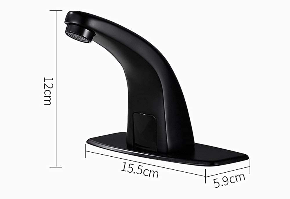 Rubinetti, rubinetti sensore, sensore automatico a infrarossi Rubinetto per acqua fredda e calda Rubinetto per lavello senza contatto intelligente in rame con scatola di controllo per cucina